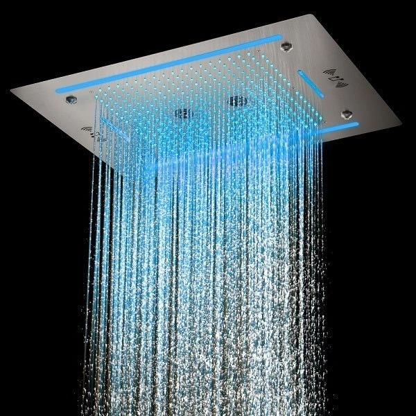 led rain shower head system